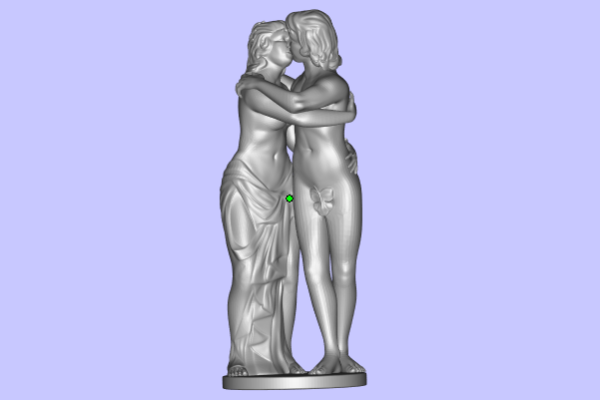 情侶雕塑3D模型文件STL