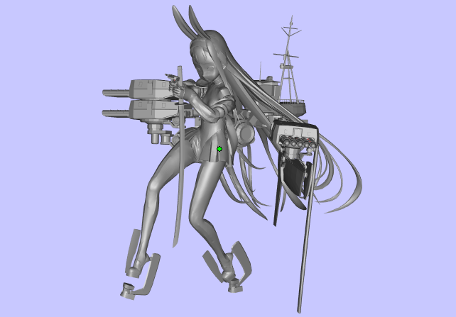 艦娘島風3D模型文件3D打印